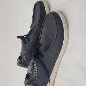 Skechers Casual Lace Up Navy Blue Men's Memory Foam Shoes, size 12